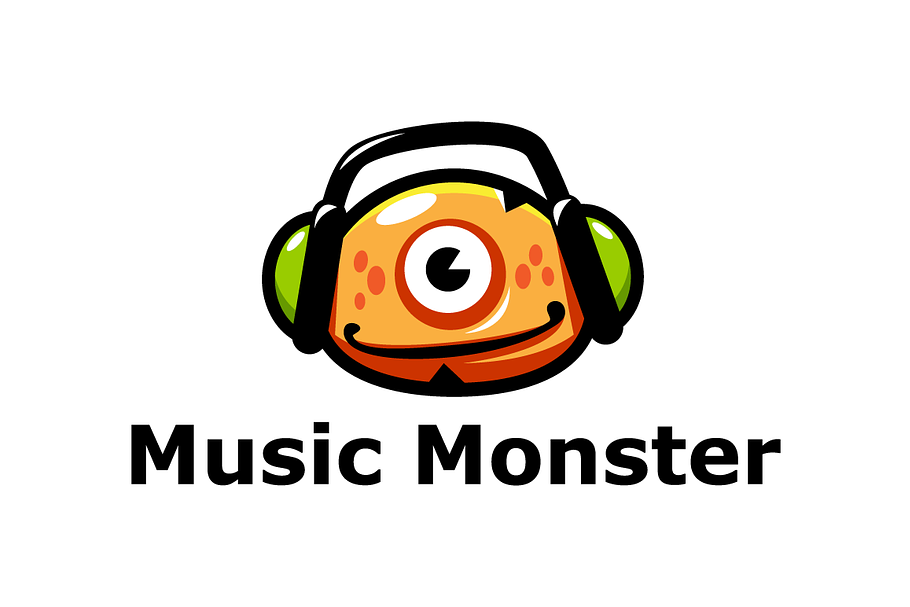 Music Monster Logo Template