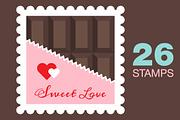 Valentines Day, Love Stamps