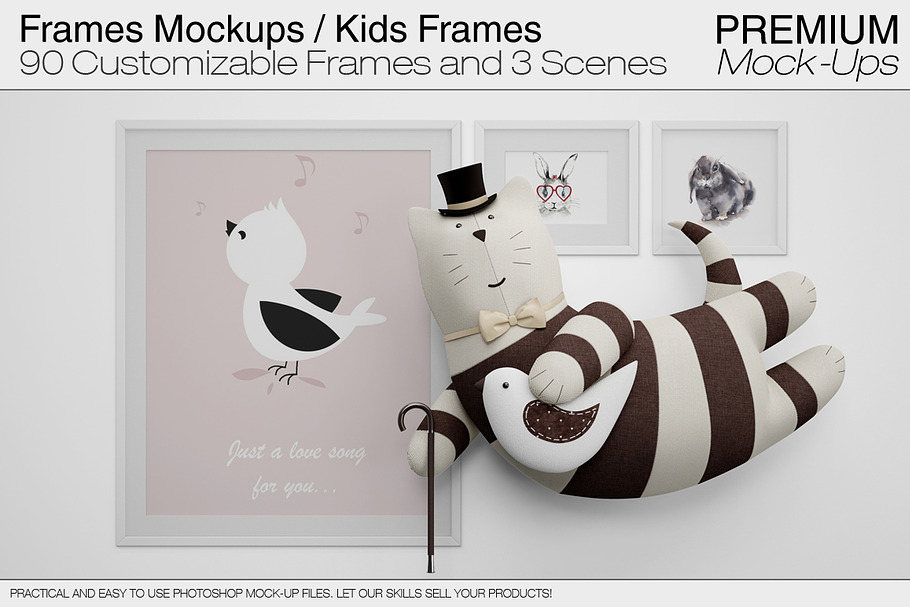 Frame Mockups / Nursery Mockups in Print Mockups - product preview 8