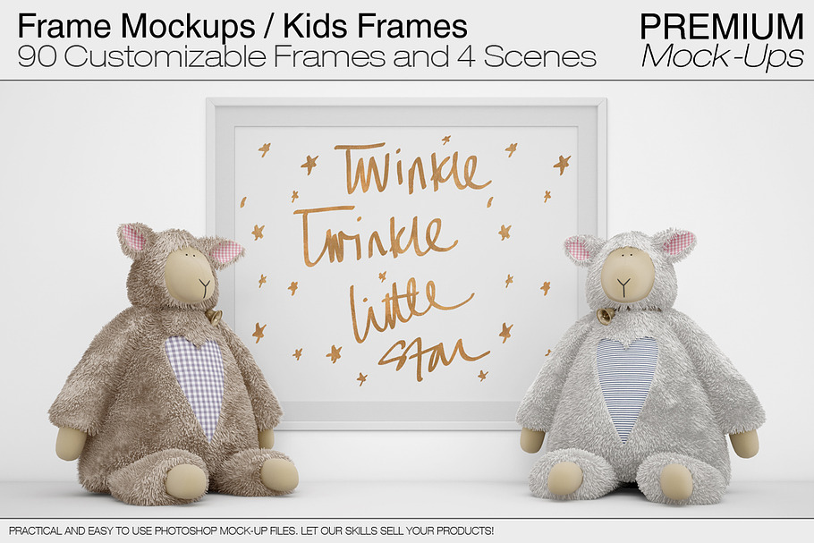 Frame Mockups - Nursery Frames in Print Mockups - product preview 8
