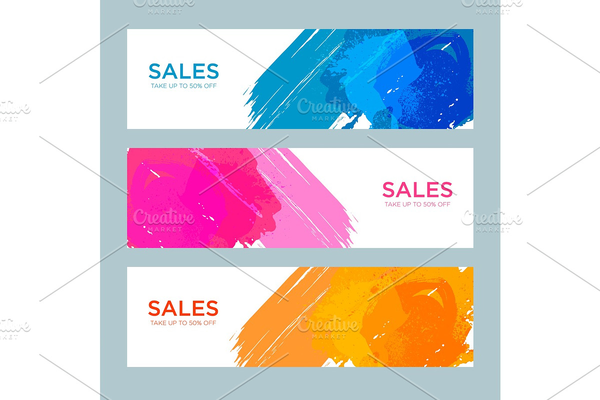 Set of sale banners design. Vector illustration in Illustrations - product preview 8