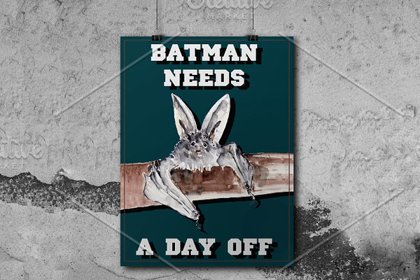Batman Poster, Digital Print