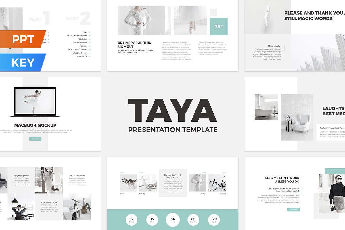 Taya Presentation Template in Keynote Templates - product preview 8
