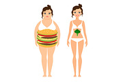 Woman diet concept