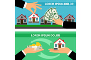 Buy house banners collections