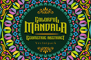 Colorful Mandala Abstract Geometric