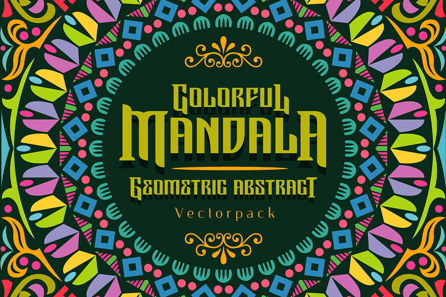 Colorful Mandala Abstract Geometric in Patterns - product preview 8