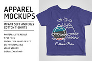 Infant Soft-Cotton T-Shirts Mockups