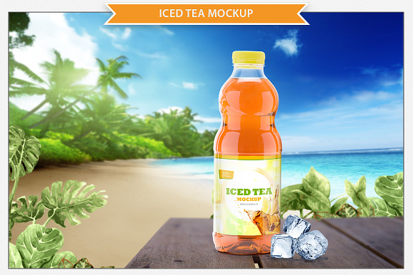 Iced Tea Mockup in Product Mockups - product preview 1
