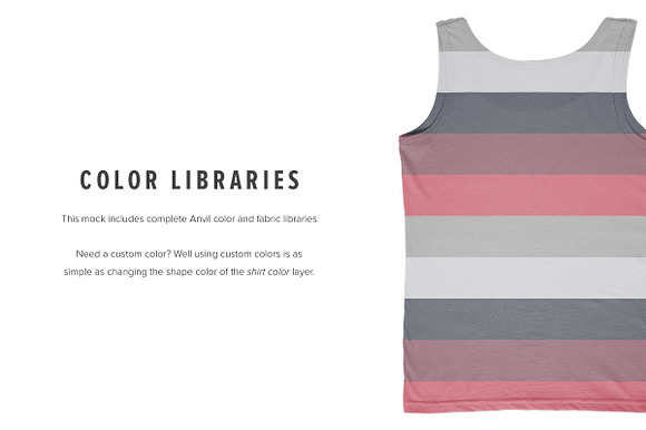 Anvil 882L Women's Lightweight Tank in Product Mockups - product preview 2