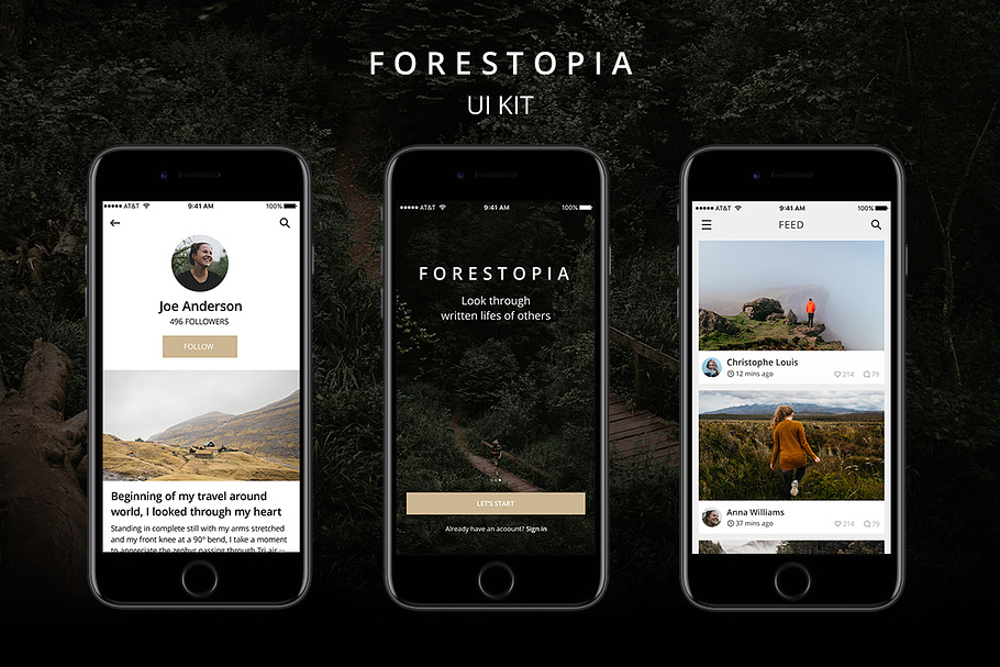 Forestopia UI Kit in UI Kits and Libraries - product preview 8