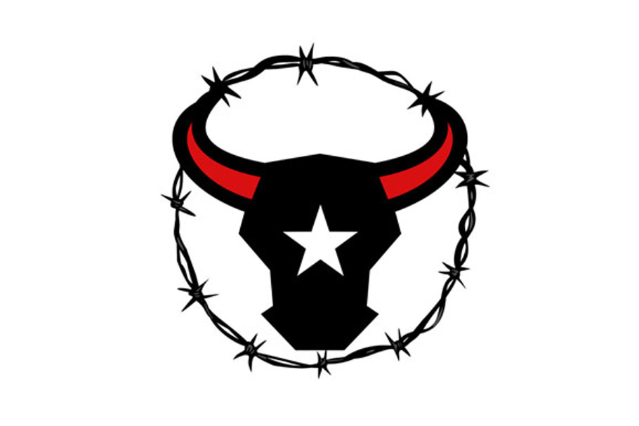 Texas Longhorn Barbed Wire Icon
