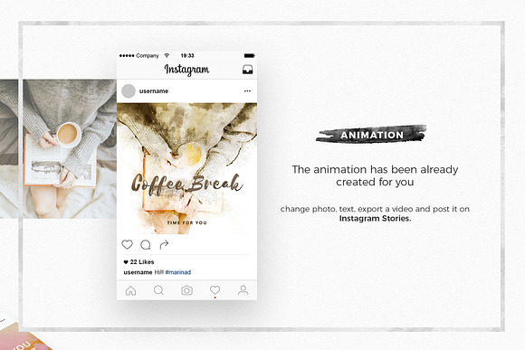 WaterColor Animated Instagram Posts in Instagram Templates - product preview 2