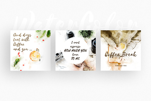 WaterColor Animated Instagram Posts in Instagram Templates - product preview 8