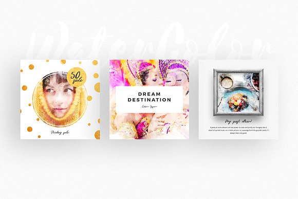 WaterColor Animated Instagram Posts in Instagram Templates - product preview 9