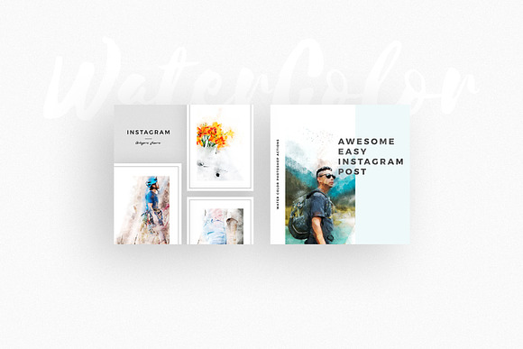 WaterColor Animated Instagram Posts in Instagram Templates - product preview 11