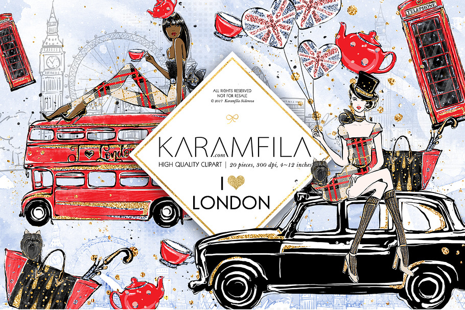London Clipart in Illustrations - product preview 8