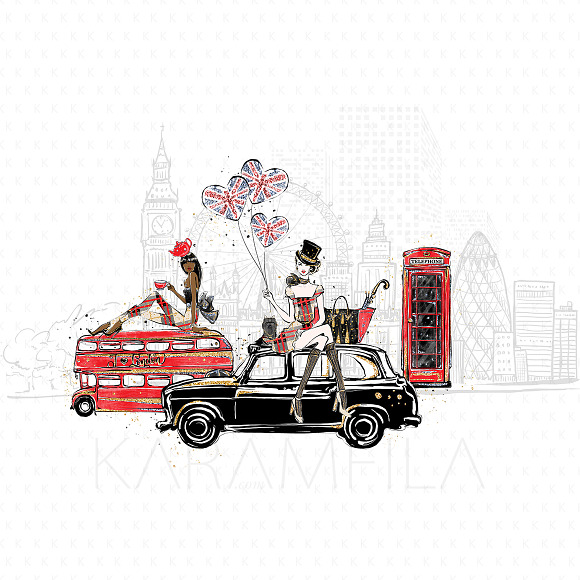 London Clipart in Illustrations - product preview 1
