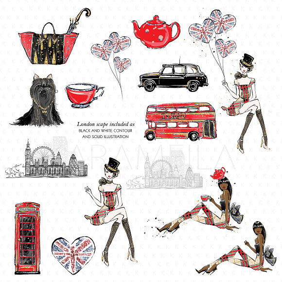 London Clipart in Illustrations - product preview 5