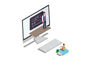 Online Learning Concept Vector with Teacher Pupil