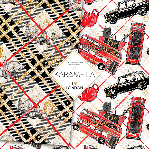 London Digital Paper in Patterns - product preview 3
