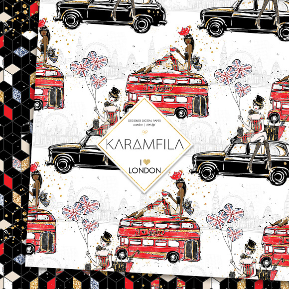 London Digital Paper in Patterns - product preview 7