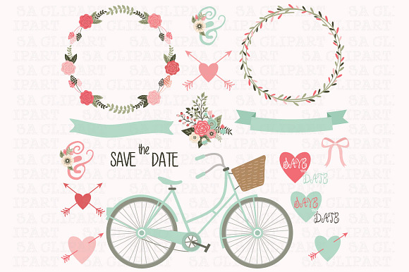 Wedding Invitation Clipart in Illustrations - product preview 1