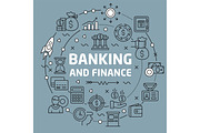 Background illustration banking