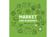 Background illustration market