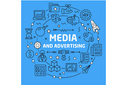 Illustration media and advertising