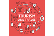 Background illustration tourism