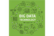 Illustration big data technology
