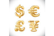 Gold dollar euro yen pound sterling