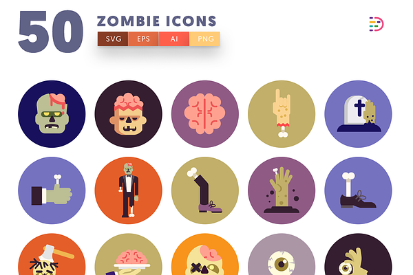 Halloween Zombie Icons