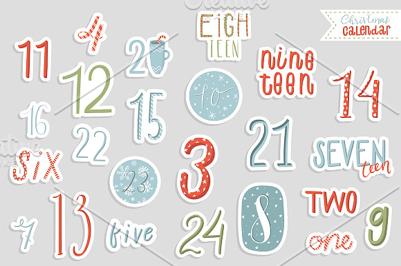 Cute christmas calendars in Objects - product preview 2