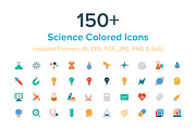 150+ Science Colored Icons