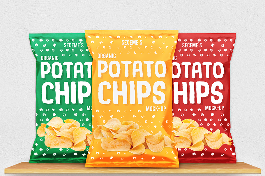 Chips Bag Mock-Up in Product Mockups - product preview 8