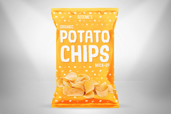 Chips Bag Mock-Up in Product Mockups - product preview 1