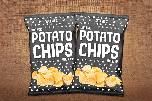 Chips Bag Mock-Up in Product Mockups - product preview 2