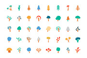 125+ Trees Colored Icons