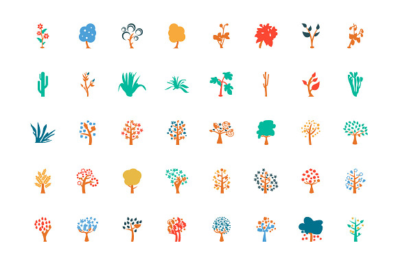125+ Trees Colored Icons in Icons - product preview 1