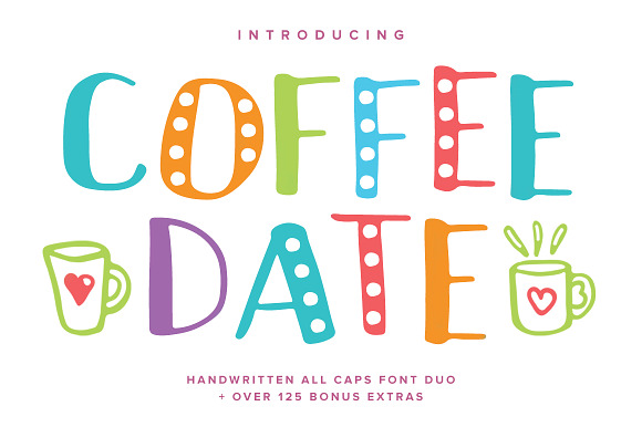 Coffee Date Font Duo + BONUS in Display Fonts - product preview 7