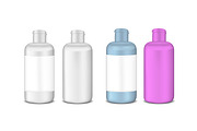 Plastic lotion bottle template