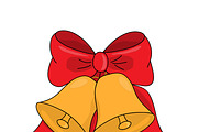 Jingle bells with red bow