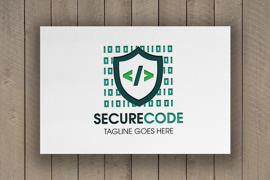 Secure Code Logo in Logo Templates - product preview 8