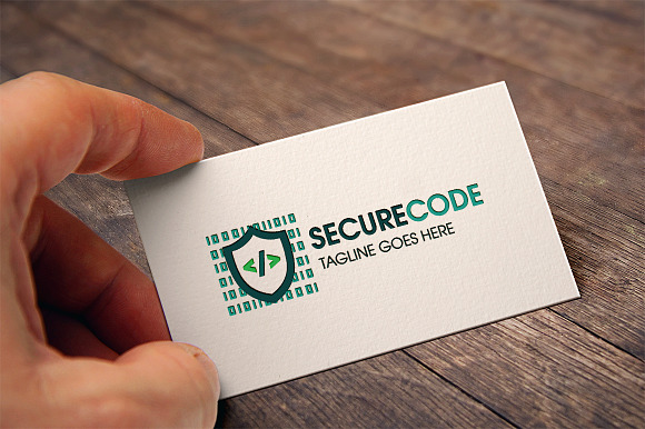 Secure Code Logo in Logo Templates - product preview 1