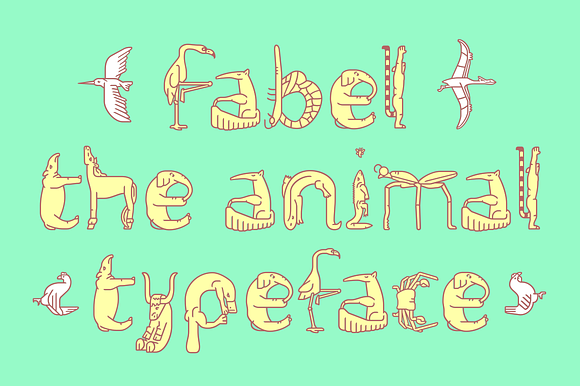 Fabel, the Animal Alphabet in Display Fonts - product preview 6