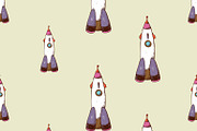 Rocket seamless pattern