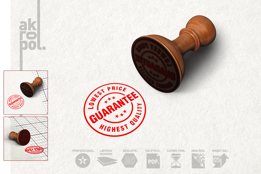 Rubber Stamp Mockup in Mockup Templates - product preview 8