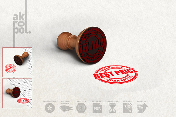 Rubber Stamp Mockup in Mockup Templates - product preview 1
